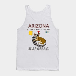 Arizona - Ring Tailed Cat - State, Heart, Home - state symbols Tank Top